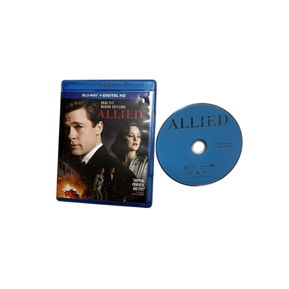 Allied Blu-ray Movie Brad Pitt Marion Cotillard World War‎ II Drama Thriller